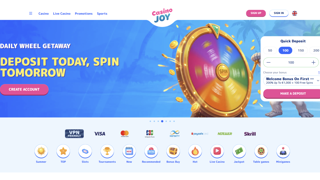 Casinojoy website